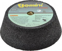 Norton - 6" Diam, 2" Overall Thickness, 16 Grit, Type 11 Tool & Cutter Grinding Wheel - Very Coarse Grade, Aluminum Oxide/Silicon Carbide Blend, Q Hardness, 6,000 RPM - Makers Industrial Supply