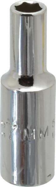 Proto - 3/8" Drive, Deep Hand Socket - 6 Points, 2-1/8" OAL, Chrome Finish - Makers Industrial Supply