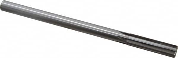 Made in USA - 0.617" Carbide-Tipped 6 Flute Chucking Reamer - Straight Flute, 9/16" Straight Shank, 2-1/4" Flute Length, 9" OAL - Makers Industrial Supply