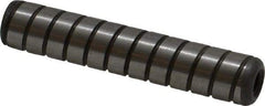 Holo-Krome - 3/8" Diam x 2" Pin Length 4000 Alloy Steel Pull Out Dowel Pin - Black Luster Finish, C 47-58 & C 60 (Surface) Hardness, 1 Beveled & 1 Threaded End - Makers Industrial Supply