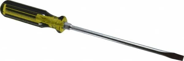 Stanley - Standard Slotted Screwdriver - Round Shank, Acetate Handle - Makers Industrial Supply