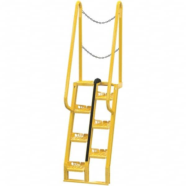 Vestil - 90" High 350 Lb Capacity 7 Step Alternating Tread Stair - Makers Industrial Supply