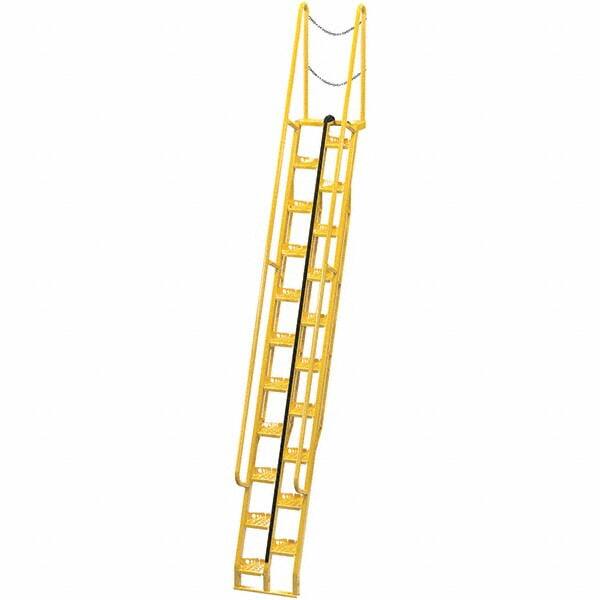 Vestil - 198" High 350 Lb Capacity 21 Step Alternating Tread Stair - Makers Industrial Supply