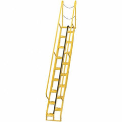 Vestil - 174-1/8" High 350 Lb Capacity 17 Step Alternating Tread Stair - Makers Industrial Supply