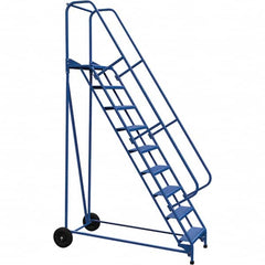 Vestil - 120" High 350 Lb Capacity 9 Step Ladder - Makers Industrial Supply