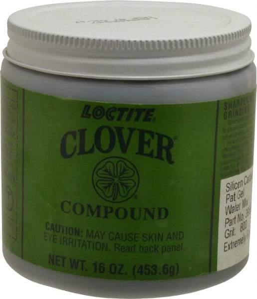 Loctite - 1 Lb Water Soluble Compound - Compound Grade Super Fine, 800 Grit, Black & Gray, Use on General Purpose - Makers Industrial Supply