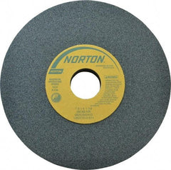 Norton - 7" Diam x 1-1/4" Hole x 1" Thick, I Hardness, 80 Grit Surface Grinding Wheel - Silicon Carbide, Type 1, Medium Grade, 3,600 Max RPM, Vitrified Bond, No Recess - Makers Industrial Supply