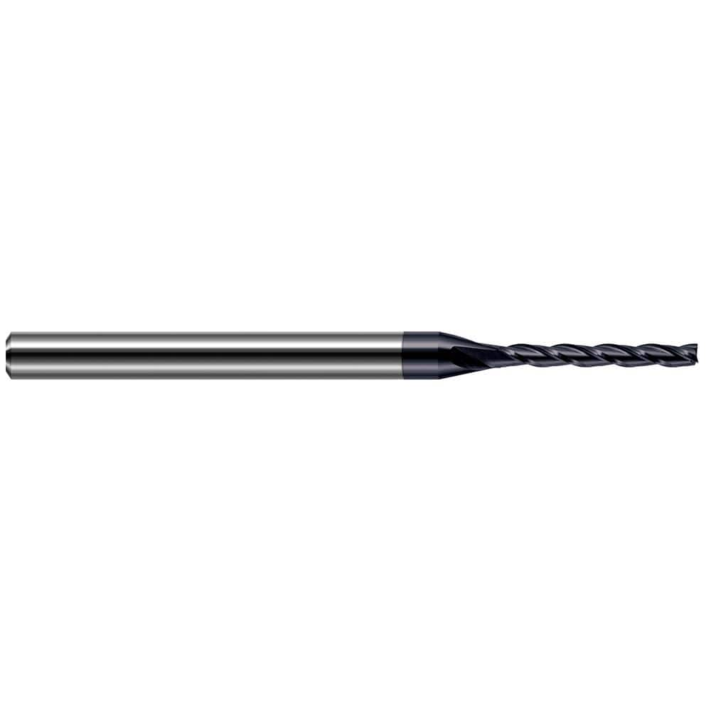 Harvey Tool - 7/32", 1-3/4" LOC, 1/4" Shank Diam, 4" OAL, 4 Flute, Solid Carbide Square End Mill - Exact Industrial Supply