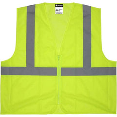 MCR Safety - Size 3XL Lime Mesh General Purpose High Visibility Vest - Makers Industrial Supply