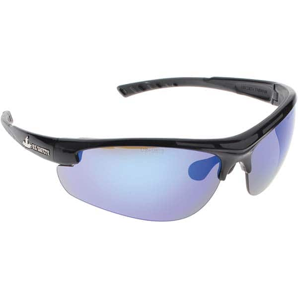 MCR Safety - Blue Mirror Lenses, Framed Dual Lens Safety Glasses - Makers Industrial Supply