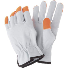 MCR Safety - Size L Leather Work Gloves - Makers Industrial Supply