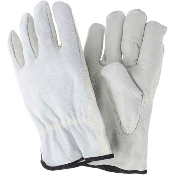 MCR Safety - Size 3XL Leather Abrasion Protection Work Gloves - Makers Industrial Supply