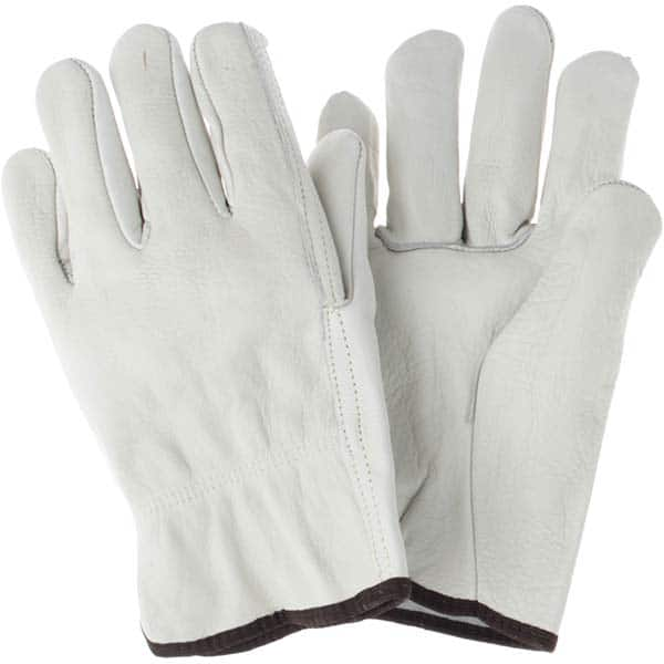 MCR Safety - Size L Leather Abrasion Protection Work Gloves - Makers Industrial Supply