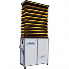 Air-Care - 36" Wide x 36" High x 75" Deep, Air Cleaner Containment Cart - Makers Industrial Supply