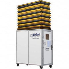 Air-Care - 36" Wide x 36" High x 75" Deep, Air Cleaner Containment Cart - Makers Industrial Supply