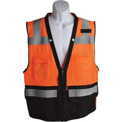 Walkers - High Visibility Vests Vest Style: Surveyor's Vest Type: Hi Visibility - Makers Industrial Supply