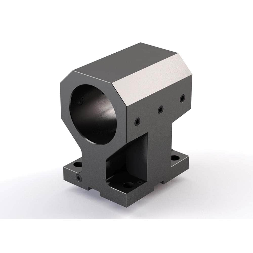 Global CNC Industries - Turret & VDI Tool Holders; Type: Mori ID Block ; Clamping System: 94mm X 84mm ; Tool Axis: ID ; Through Coolant: No ; Additional Information: 4 Mounting Holes - Exact Industrial Supply