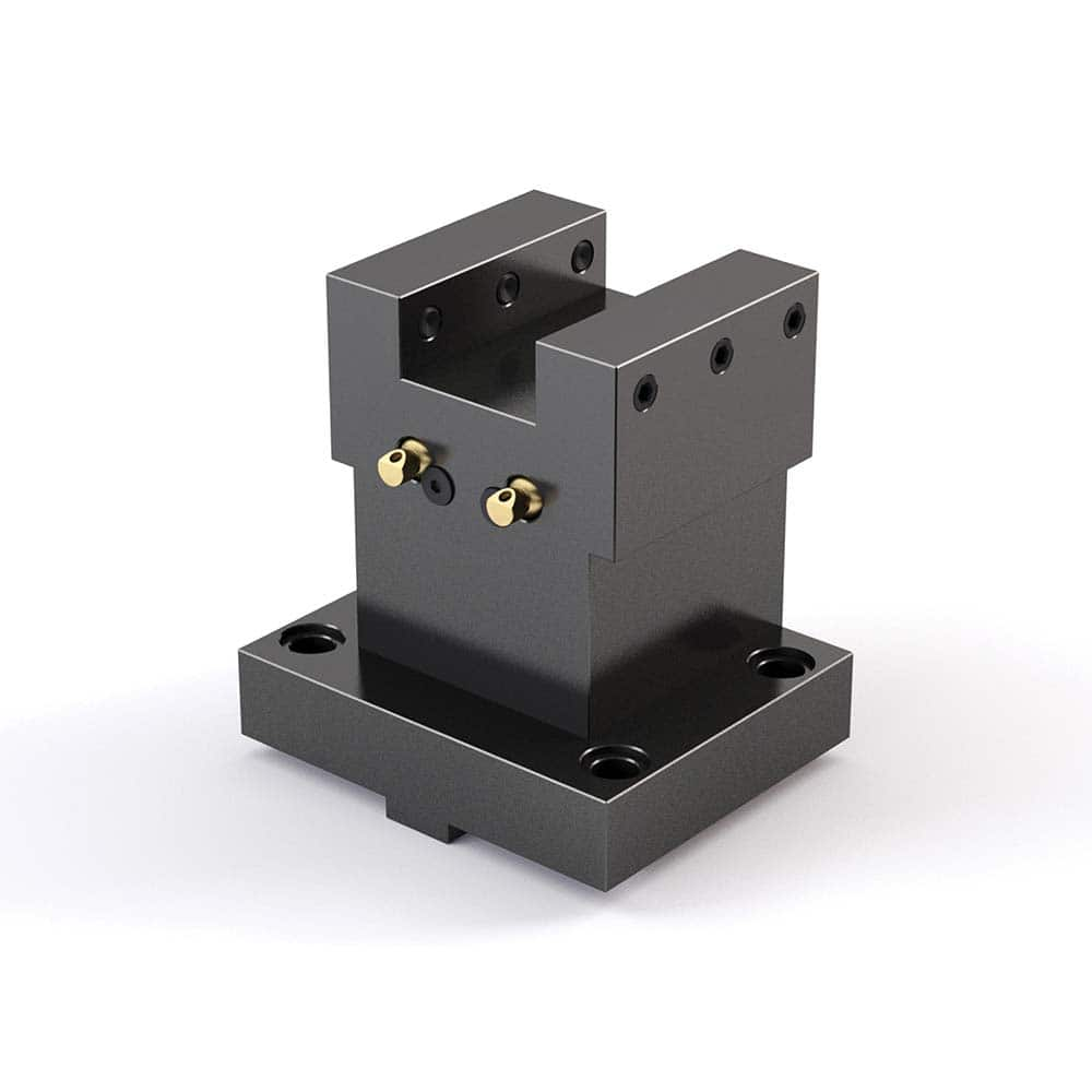 Global CNC Industries - Turret & VDI Tool Holders; Type: Okuma Howa OD Facing Block ; Clamping System: 120mm X 80mm ; Tool Axis: OD ; Through Coolant: No ; Outside Diameter (Decimal Inch): 1.0000 ; Additional Information: 4 Mounting Holes - Exact Industrial Supply