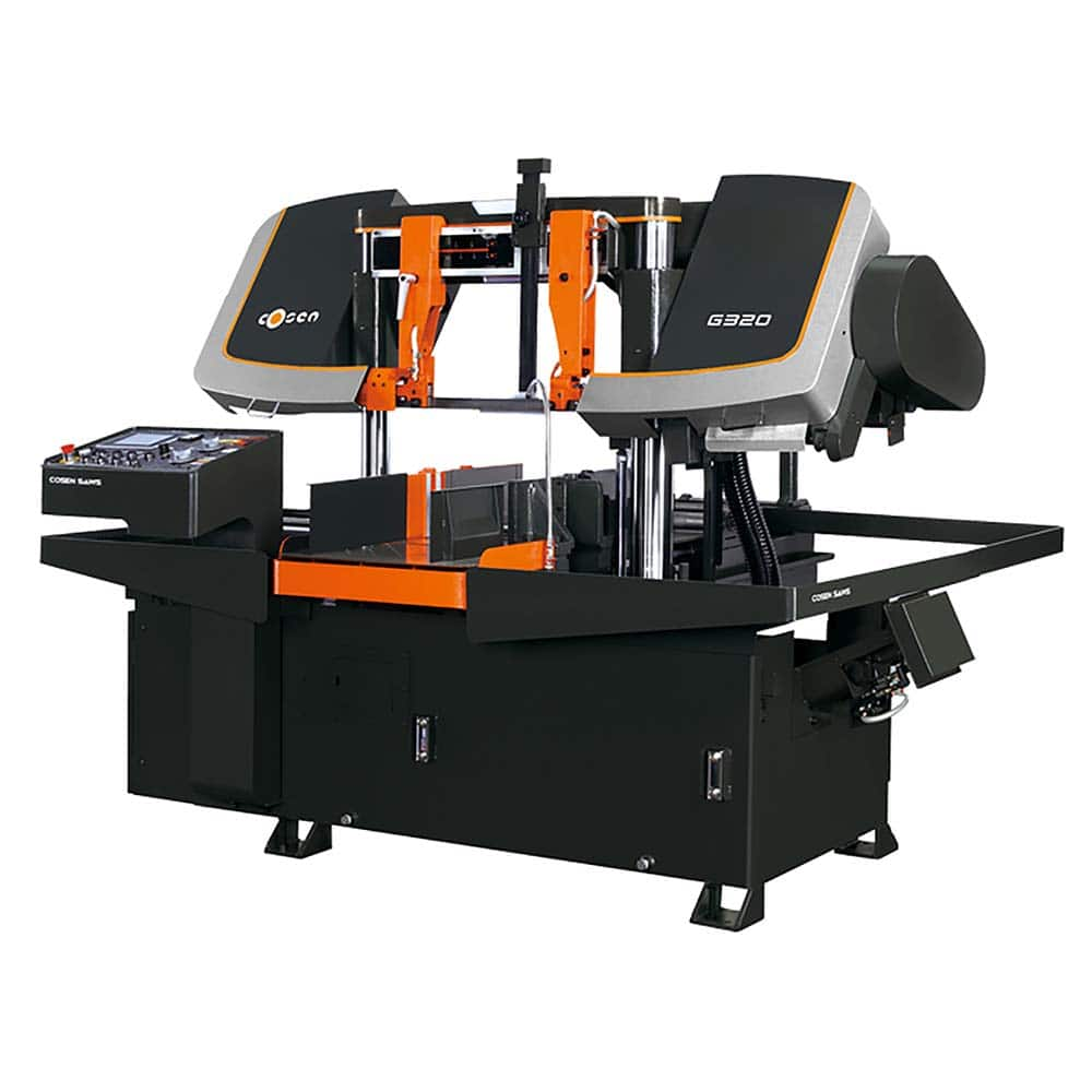 Cosen - Horizontal Bandsaws; Machine Style: Automatic ; Drive Type: Variable Frequency ; Angle of Rotation: 90 ; Maximum Capacity (Rectangular) (Inch): 12.8 x 15 ; Maximum Capacity (Rounds) (Inch): 12.8 ; Phase: 3 - Exact Industrial Supply