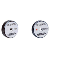 Insize USA LLC - Ring Thread Go/No Gages; Go/No Go: Go ; Thread Size: 5/16-18 ; Classification: 2A ; Calibrated: No ; Material: Hardend Bearing Steel ; Single or Double Ring: Single - Exact Industrial Supply