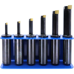 Indexable Broaching Kits; Kit Type: CNC Broaching Kit; For Use With.: CNC Broaching; Number of Pieces: 18; Includes: 7 Standard 25MM Shank Toolholders: 2, 3, 4, 5, 6, 8, 10; Metal Rack; Torx Drivers: T8, T15 & T20; 7 H7 Keyway Inserts: 3/32, 1/8, 5/32, 3/