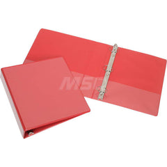 Ring Binders; Binder Type: 3 Hole Binder; Capacity: 1/2″; Color: Red; Material: Vinyl; Size: 8-1/2 x 11; Minimum Order Quantity: Vinyl; Material: Vinyl