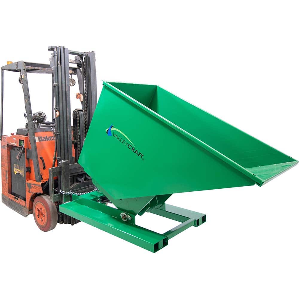 Valley Craft - Hoppers & Basket Trucks; Type: Self-Dumping Hopper ; Load Capacity (Lb.): 2000.000 ; Width (Inch): 35-1/2 ; Length (Inch): 66 ; Height (Inch): 49 ; Material: Steel - Exact Industrial Supply