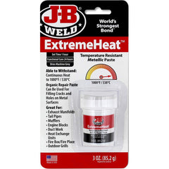 J-B Weld - Epoxy & Structural Adhesives; Type: Adhesive ; Container Size Range: Smaller than 16 oz. ; Container Size: 3 oz ; Container Type: Jar ; Color: Dark Grey ; Working Time (Hours): 1 - Exact Industrial Supply