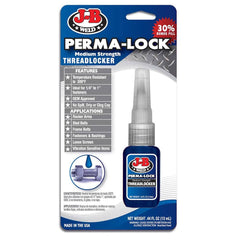 J-B Weld - Threadlockers & Retaining Compounds; Type: Medium Strength ; Series: Perma-Lock ; Container Size Range: Smaller than 1 oz. ; Container Type: Tube ; Color: Blue ; Strength: Medium - Exact Industrial Supply