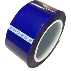 Bertech - Anti-Static Equipment Accessories; Type: ESD Polyester Tape ; Backing Material: Polyester (Film) ; Series: ESDBPT ; Tape Width (Inch): 4 ; Tape Length (Feet): 216.00 ; Tape Length (yd): 72.00 - Exact Industrial Supply