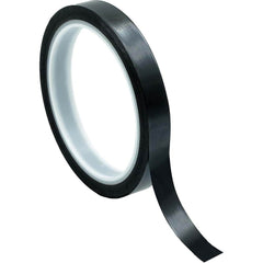 Bertech - Film Tape; Material Type: Polyimide ; Thickness (mil): 2.5000 ; Color: Black ; Adhesive Material: Silicone ; Width (Inch): 9/16 ; Length (Feet): 108.000 - Exact Industrial Supply