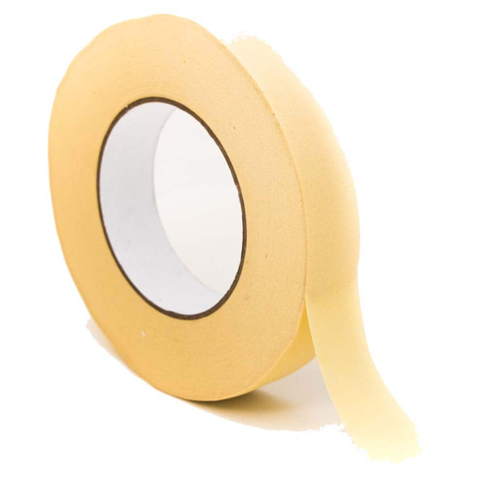 Bertech - Masking & Painters Tape; Tape Type: High Temperature Masking Tape ; Material Type: Crepe Paper ; Width (Inch): 13/16 ; Length (Feet): 180.000 ; Length (yd): 60.00 ; Color: Beige - Exact Industrial Supply