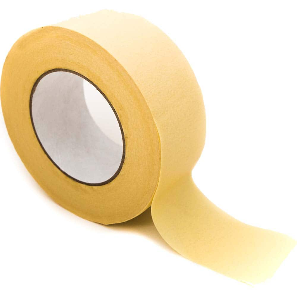 Bertech - Masking & Painters Tape; Tape Type: High Temperature Masking Tape ; Material Type: Crepe Paper ; Width (Inch): 8 ; Length (Feet): 180.000 ; Length (yd): 60.00 ; Color: Beige - Exact Industrial Supply