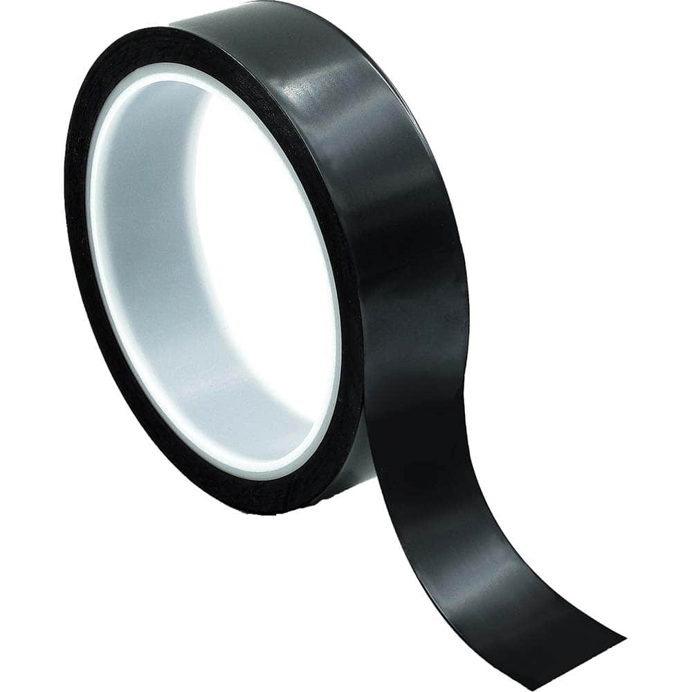 Bertech - Film Tape; Material Type: Polyimide ; Thickness (mil): 2.5000 ; Color: Black ; Adhesive Material: Silicone ; Width (Inch): 6 ; Length (Feet): 108.000 - Exact Industrial Supply