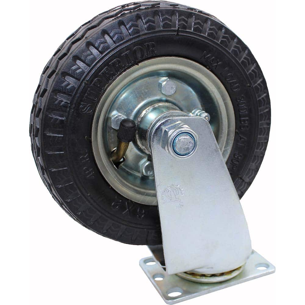 Snap-Loc - Specialty Casters; Type: Caster ; Style: Rigid ; Mount: Stem ; Load Capacity (Lb.): 300.000 ; Wheel Diameter: 6 (Inch); Wheel Width: 1-5/8 (Inch) - Exact Industrial Supply