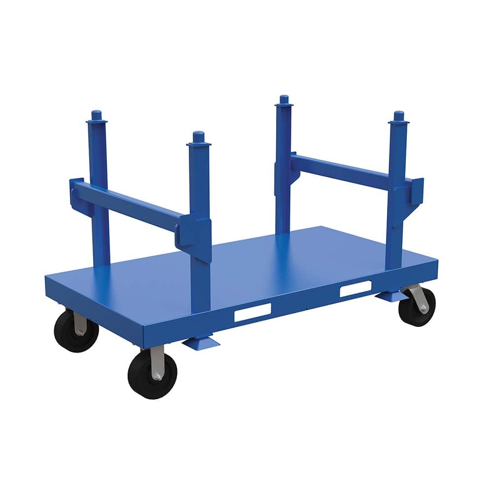 Vestil - Bar, Panel & Platform Trucks; Type: Cart ; Load Capacity (Lb.): 5000.000 ; Length: 71 (Inch); Platform Length (Inch): 68-1/4 ; Width (Inch): 39-3/16 ; Height (Inch): 44-13/16 - Exact Industrial Supply