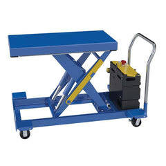 Vestil - Lifting Tables; Type: Cart ; Lift Style: Scissor ; Style: Portable Battery-Operated ; Load Capacity (Lb.): 2000.000 ; Minimum Height (Inch): 10-1/4 ; Lift Height (Inch): 34-1/4 - Exact Industrial Supply