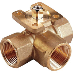 Johnson Controls - Ball Valves; Type: 3-Way Design ; Pipe Size (Inch): 1/2 ; Material: Stainless Steel ; Style: 3-Way ; End Connections: FNPT ; Port Type: NPT(F) - Exact Industrial Supply