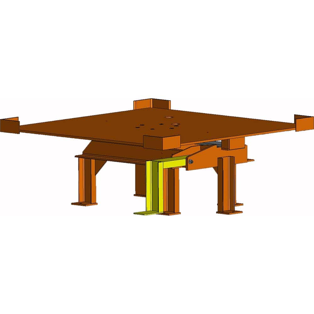 Hovair - Lifting Tables; Type: Mech. Rotate Table ; Lift Style: Scissor ; Style: Pneumatic ; Load Capacity (Lb.): 4000.000 ; Minimum Height (Decimal Inch): 18.0000 ; Lift Height (Inch): 18.00 - Exact Industrial Supply