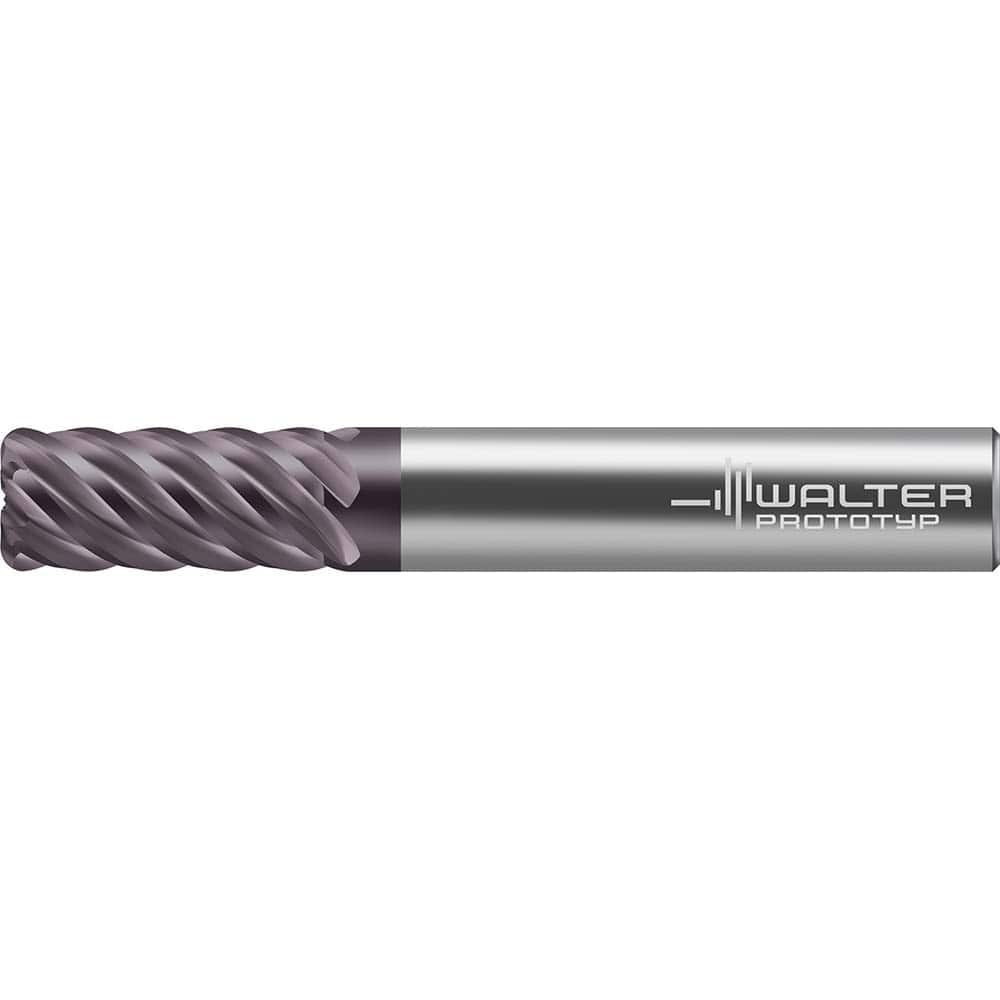 Corner Radius End Mill Head: 6 Flutes Solid Carbide