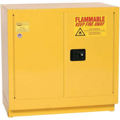 Eagle - Safety Cabinets Hazardous Chemical Type: Flammable and Combustible Liquids Color: Yellow - Makers Industrial Supply