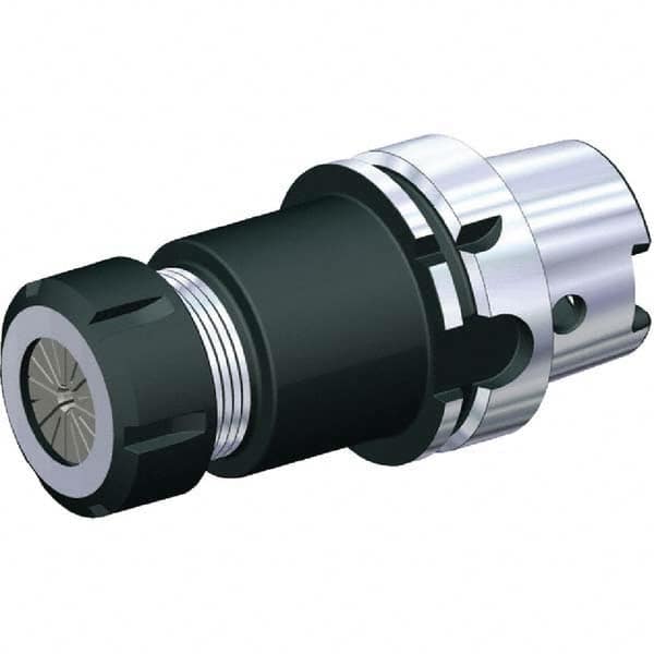 Collet Chuck: 1 to 13 mm Capacity, ER Collet, 63 mm Shank Dia, Taper Shank 160 mm Projection, Balanced to 20,000 RPM, Through Coolant