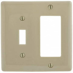 Hubbell Wiring Device-Kellems - Wall Plates Wall Plate Type: Combination Wall Plates Color: Ivory - Makers Industrial Supply