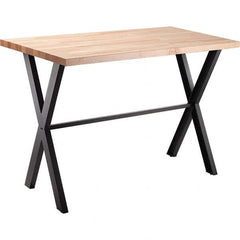 National Public Seating - Stationary Tables Type: Cafeteria Tables Material: Maple Wood; Steel - Makers Industrial Supply