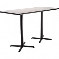 National Public Seating - Stationary Tables Type: Breakroom Material: HPL Particleboard Core w/T-Mold; Steel - Makers Industrial Supply