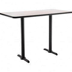 National Public Seating - Stationary Tables Type: Breakroom Material: HPL Particleboard Core w/T-Mold; Steel - Makers Industrial Supply