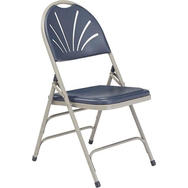 National Public Seating - Folding Chairs Pad Type: Folding Chair w/Plastic Seat & Back Material: Plastic/Steel - Makers Industrial Supply