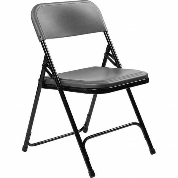 National Public Seating - Folding Chairs Pad Type: Folding Chair w/Plastic Seat & Back Material: Plastic/Steel - Makers Industrial Supply