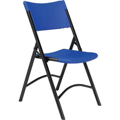 National Public Seating - Folding Chairs Pad Type: Folding Chair w/Plastic Seat & Back Material: Plastic/Steel - Makers Industrial Supply