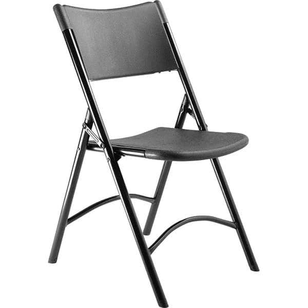 National Public Seating - Folding Chairs Pad Type: Folding Chair w/Plastic Seat & Back Material: Plastic/Steel - Makers Industrial Supply